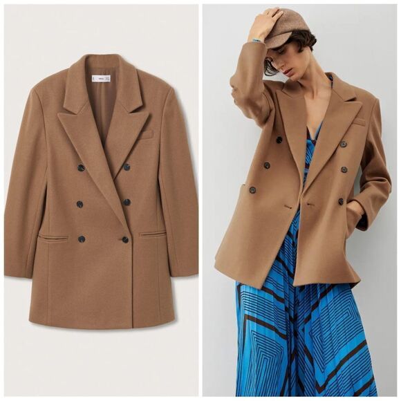 Mango Masculine Style Blazer New - Picture 1 of 4